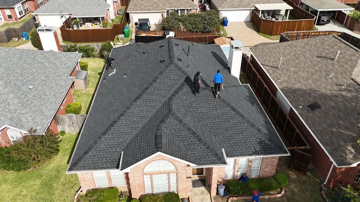Slate & Tile Roof Repair work in progress on a Springfield property